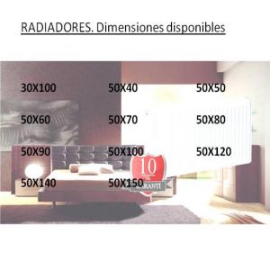 RADIADORES POR TAMAÑOS